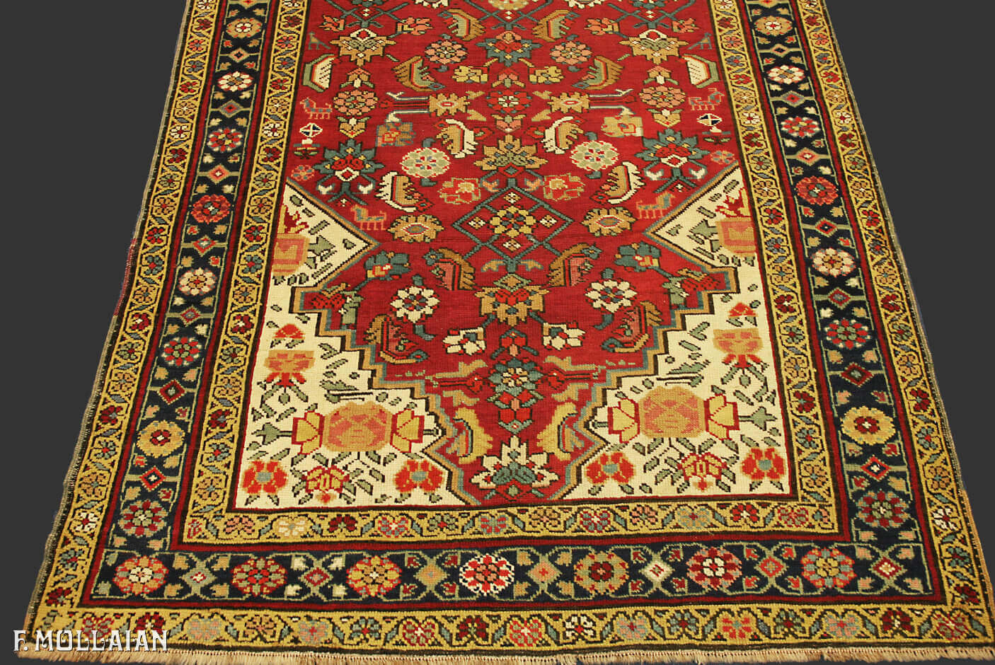 Tappeto Karabakh Antico Caucasico Passatoia n°:36743003